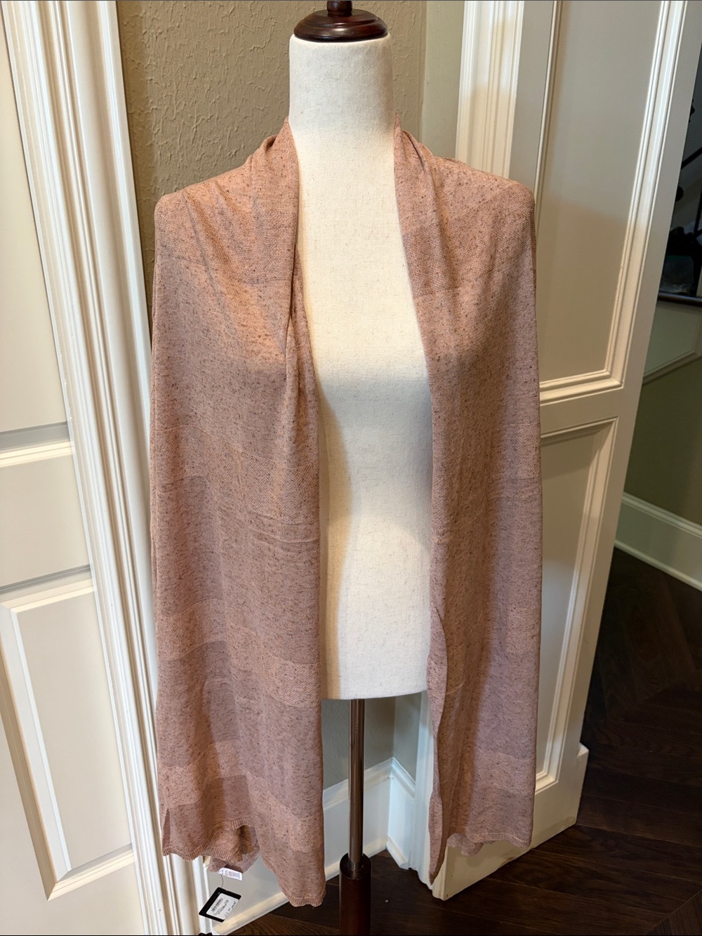Halogen Heather Pink Taupe Scarf/Wrap